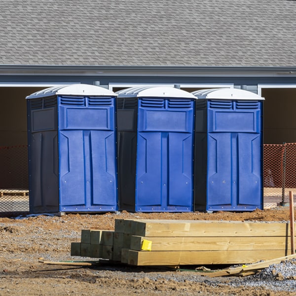 what is the expected delivery and pickup timeframe for the porta potties in Ellington CT